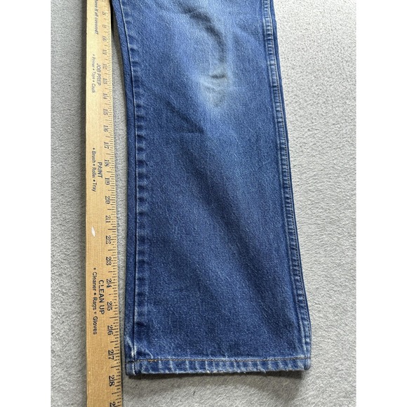 Wrangler 13MWZ Jeans Mens 36x32 Blue Denim Western Cowboy Bootcut USA Style - Picture 13 of 14